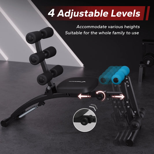 Adjustable Ab Trainer Sit Up Bench Home Gym