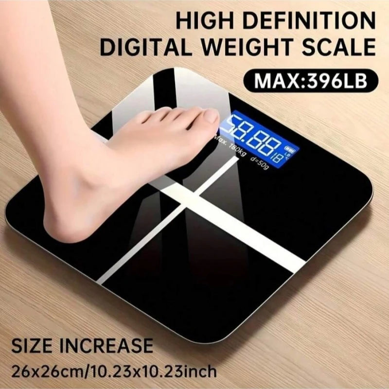 Smart Body Fat Weight Scale Tempered Glass Bathroom Scale