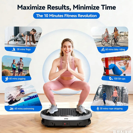 Vibration Plate Exercise Machine Fat Burning Home Fitness