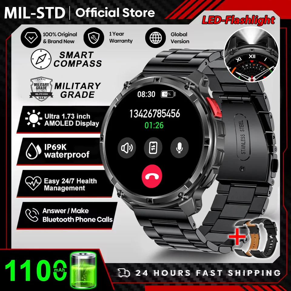 T-Rex3 Pro GPS Smartwatch Rugged Waterproof Sports Watch