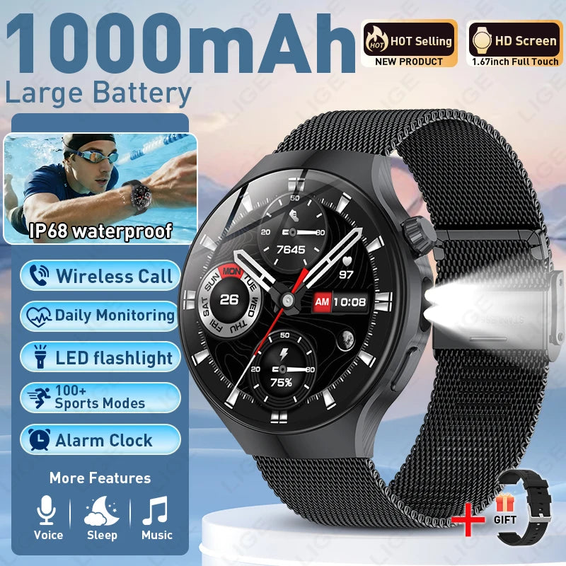 HD Smartwatch Bluetooth Calling Fitness Tracker Watch