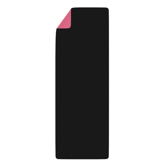 Essentials Co Pink Rubber Yoga Mat — Non-Slip Eco Workout & Pilates Mat