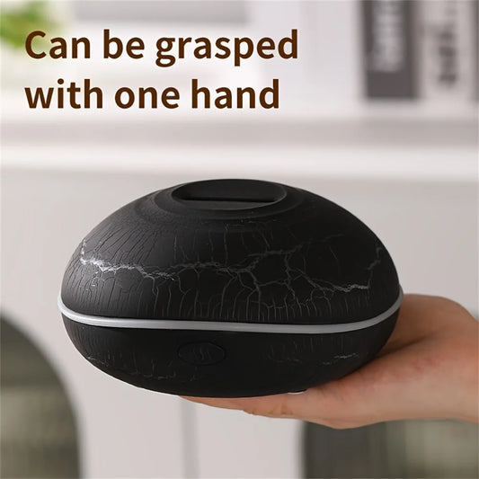 Flame Aroma Humidifier Essential Oil Diffuser Night Light