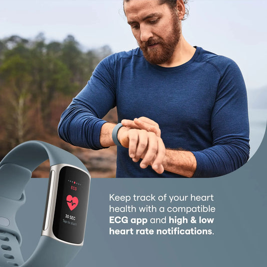 Health Fitness Tracker Monitoring Blue