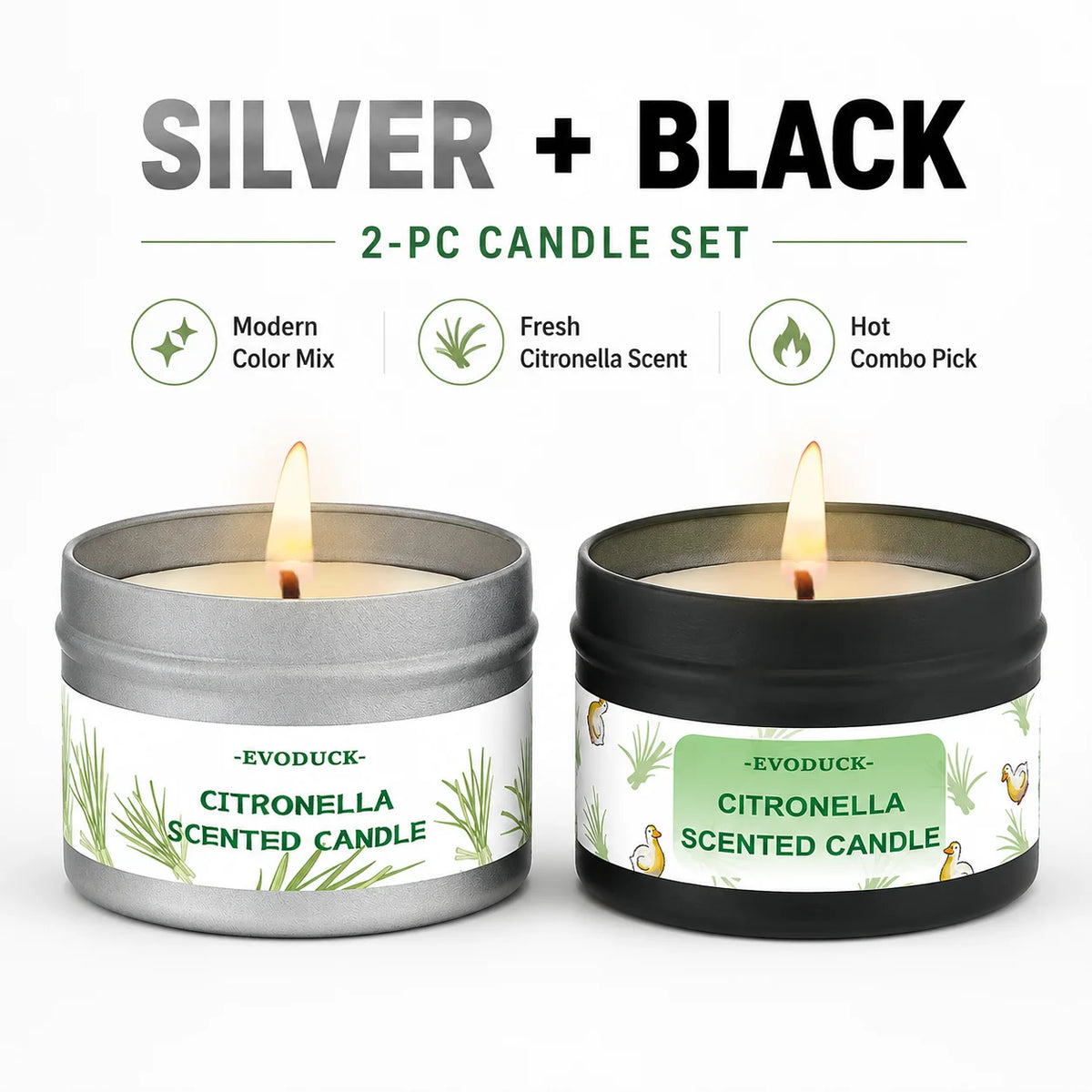 Citronella Outdoor Candle Fresh Lemongrass Patio Garden Decor