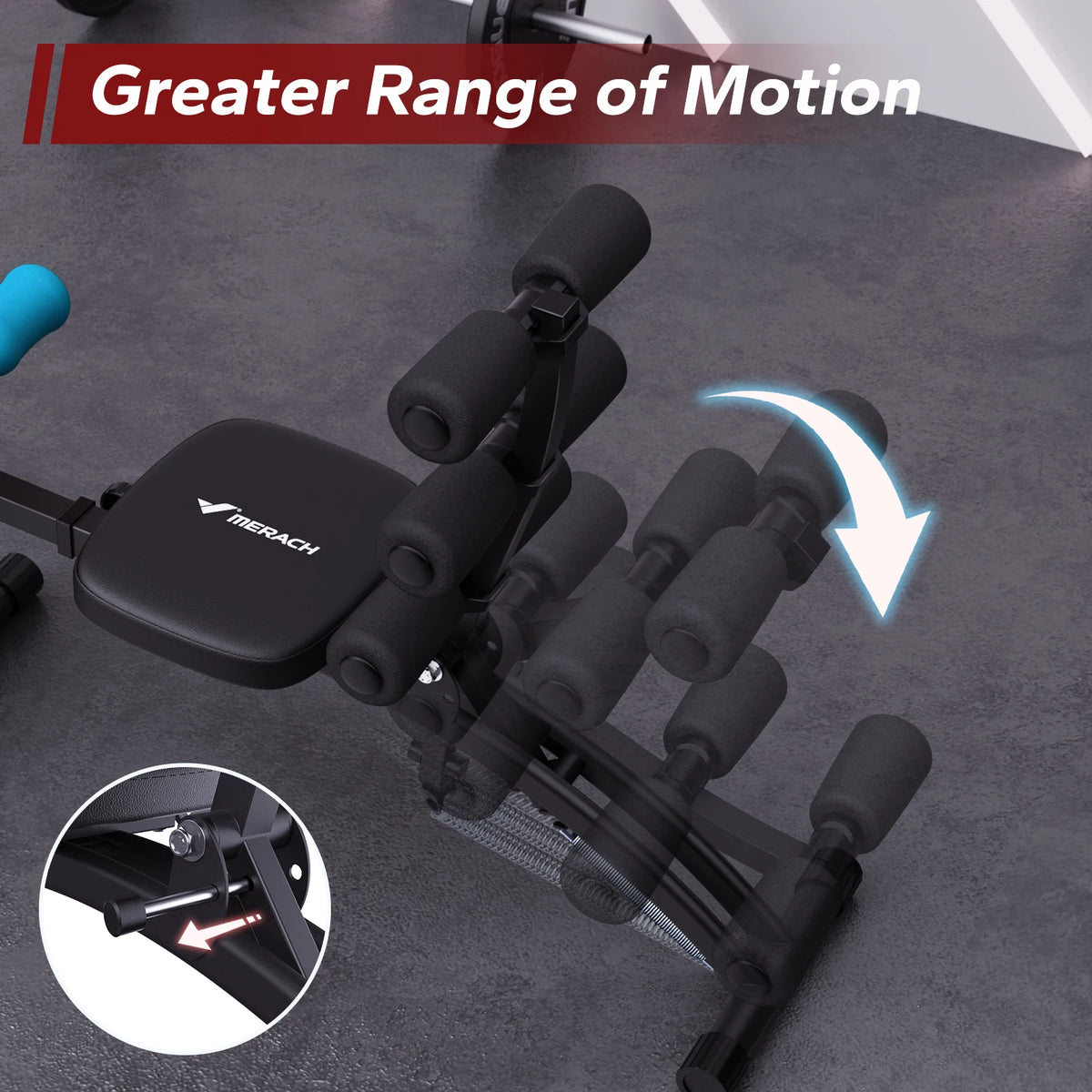 Adjustable Ab Trainer Sit Up Bench Home Gym