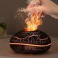 Flame Aroma Humidifier Essential Oil Diffuser Night Light