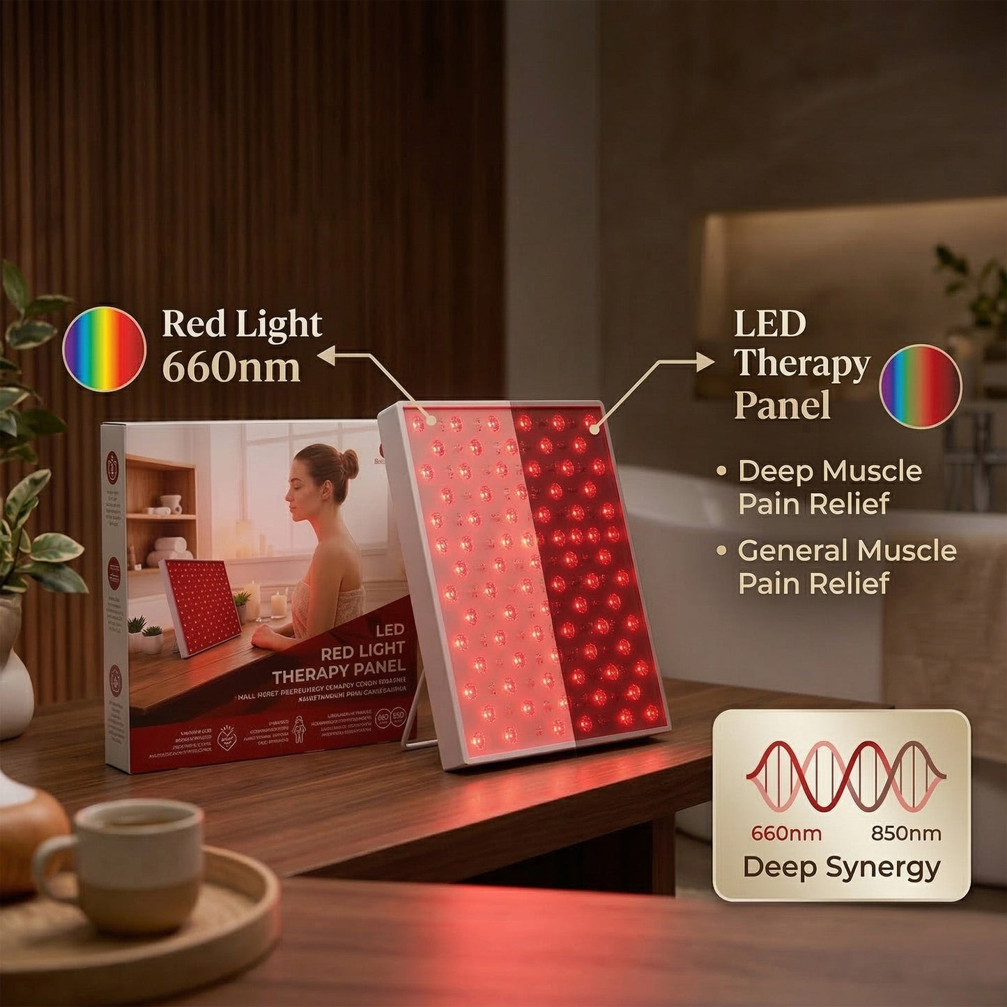 LED Red Light Therapy Panel – At-Home Wellness & Recovery