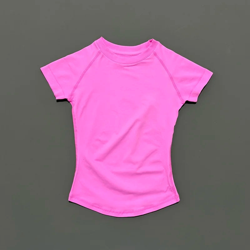 Women's Quick Dry Breathable Short Sleeve Sports T-Shirt