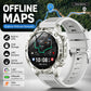 GPS Offline Map AMOLED Waterproof Sports Smartwatch Fitness Tracker