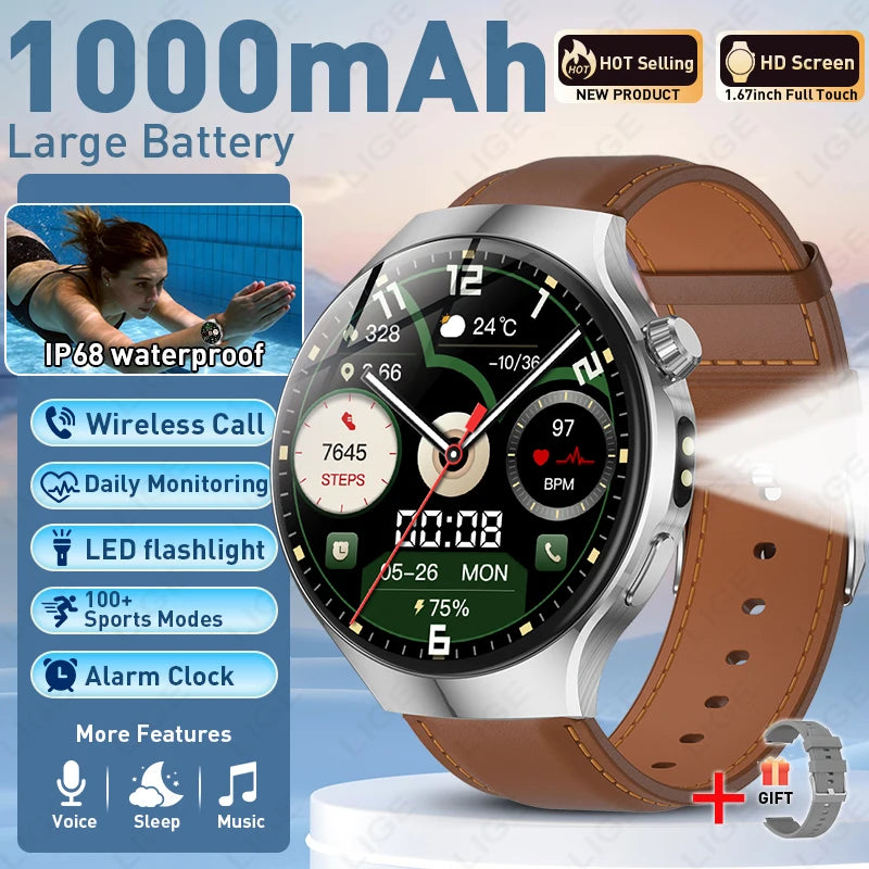 HD Smartwatch Bluetooth Calling Fitness Tracker Watch