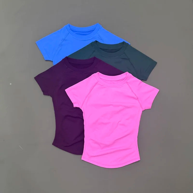 Women's Quick Dry Breathable Short Sleeve Sports T-Shirt