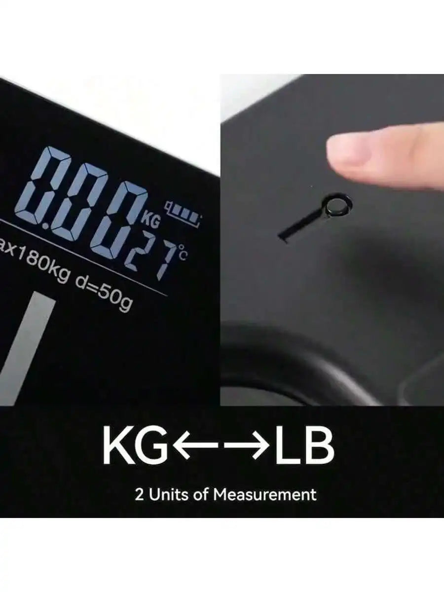 Smart Body Fat Weight Scale Tempered Glass Bathroom Scale