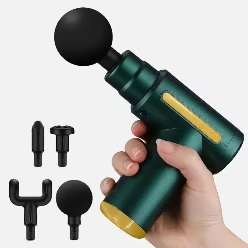 Portable Handheld Massage Gun USB Rechargeable Deep Tissue Massager