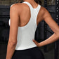 3PCS Women's Seamless Racerback Yoga Crop Tank Tops