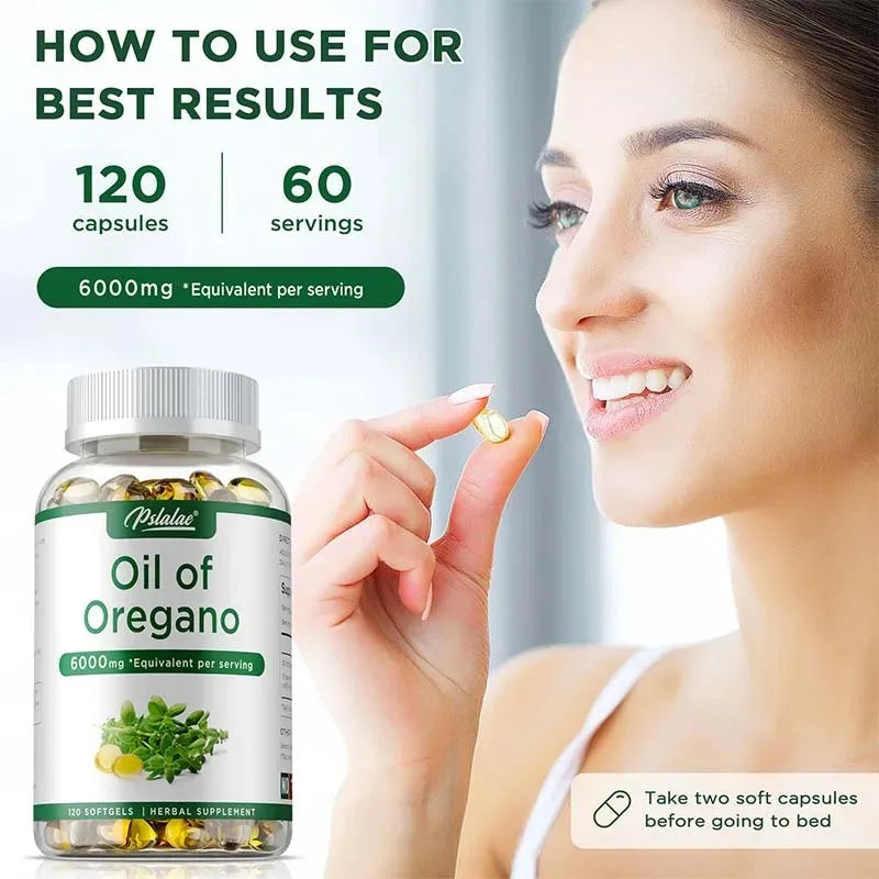 Oil of Oregano Capsules Digestive Immune Support Herbal