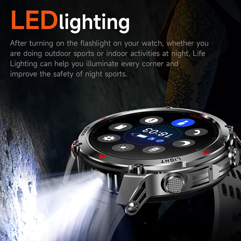 GPS Navigation AMOLED Smartwatch Bluetooth Call Sports Watch