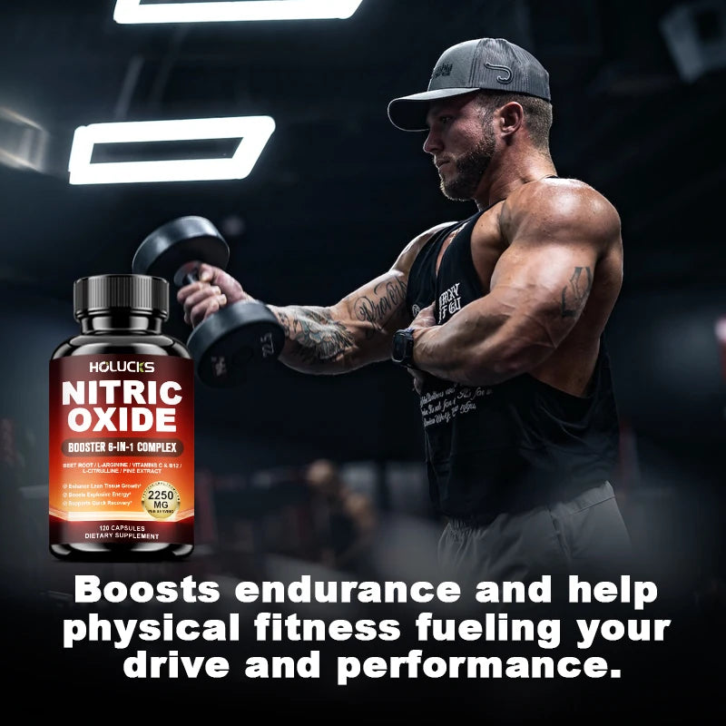 Nitric Oxide Booster Pre Workout Energy Pump Supplement