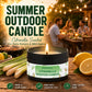 Citronella Outdoor Candle Fresh Lemongrass Patio Garden Decor