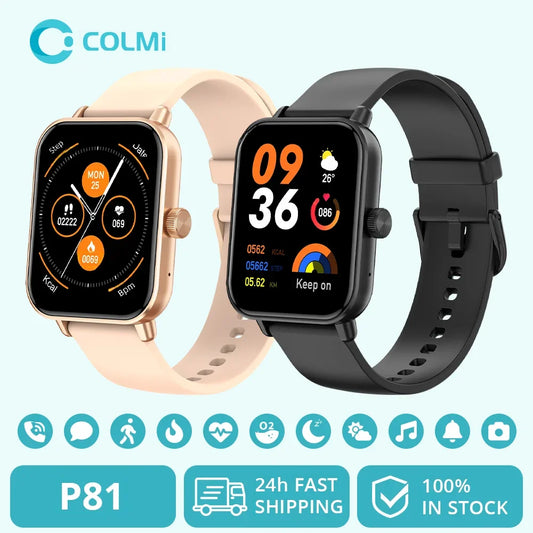 COLMI P81 Smart Watch with Voice Calling – 1.9" HD Display & Health Monitor