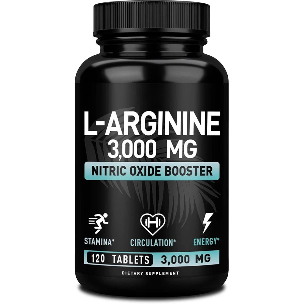 L-Arginine 3000mg Muscle Energy Endurance Heart Support