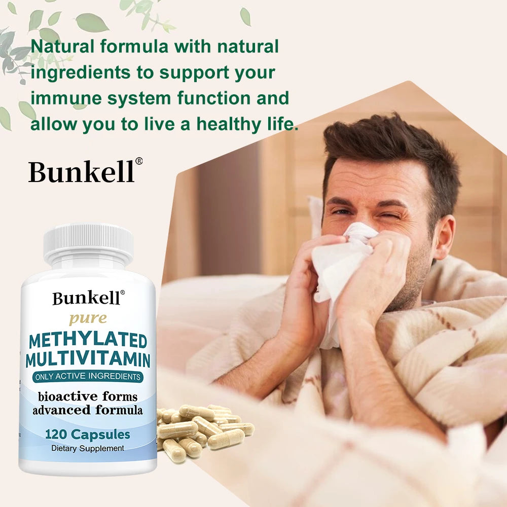 Methylated Multivitamin Activated B Complex Energy Immune Capsules