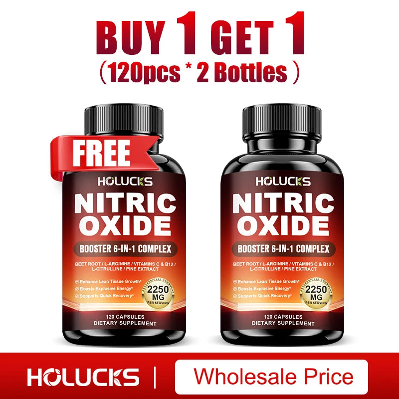 Nitric Oxide Booster Pre Workout Energy Pump Supplement