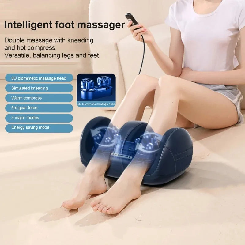 Extra Large Electric Foot Massager with Heat Shiatsu Therapy