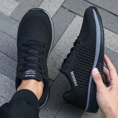 Men's Mesh Running Sneakers Lightweight Breathable Gym Shoes