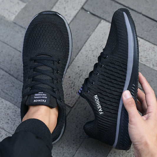 Men's Mesh Running Sneakers Lightweight Breathable Gym Shoes