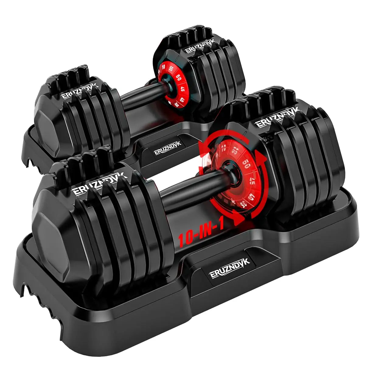 Adjustable Dumbbell Set Pair 5-in-1 Home Gym Weights