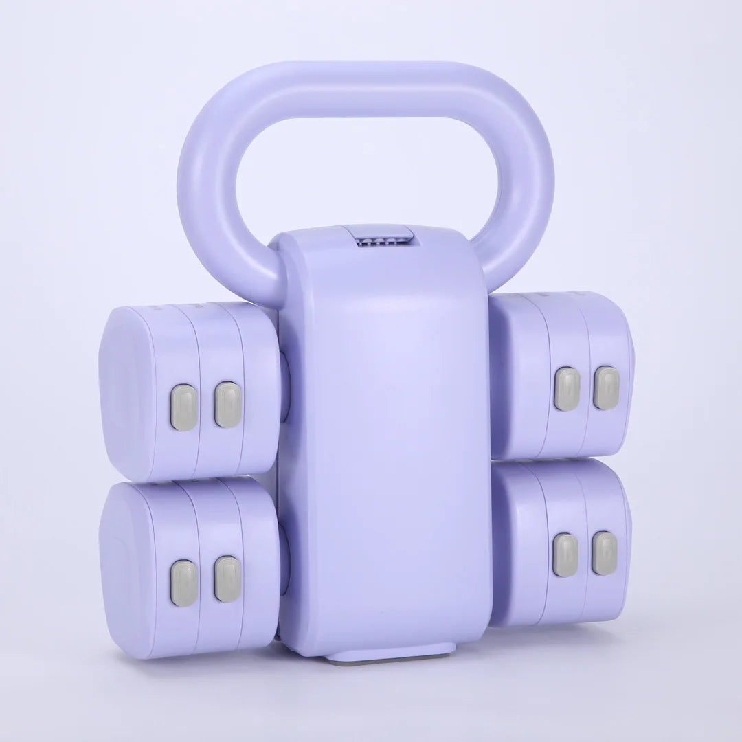 2-in-1 Adjustable Dumbbell Kettlebell Home Fitness Weight