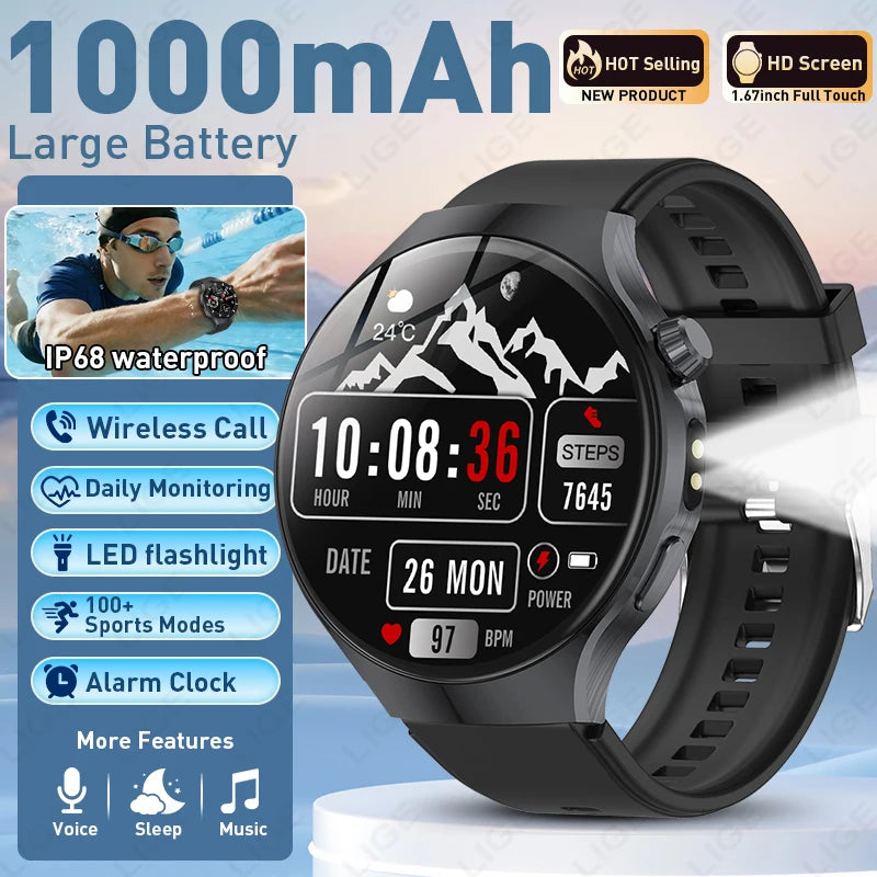 HD Smartwatch Bluetooth Calling Fitness Tracker Watch