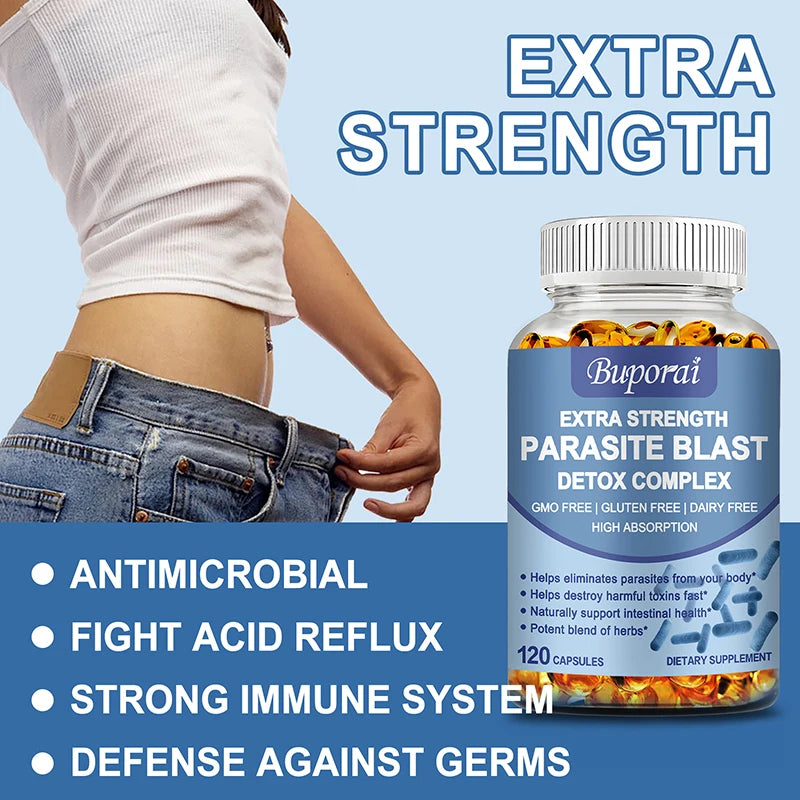 Parasite Blast Detox Complex Digestive Immune Support Capsules