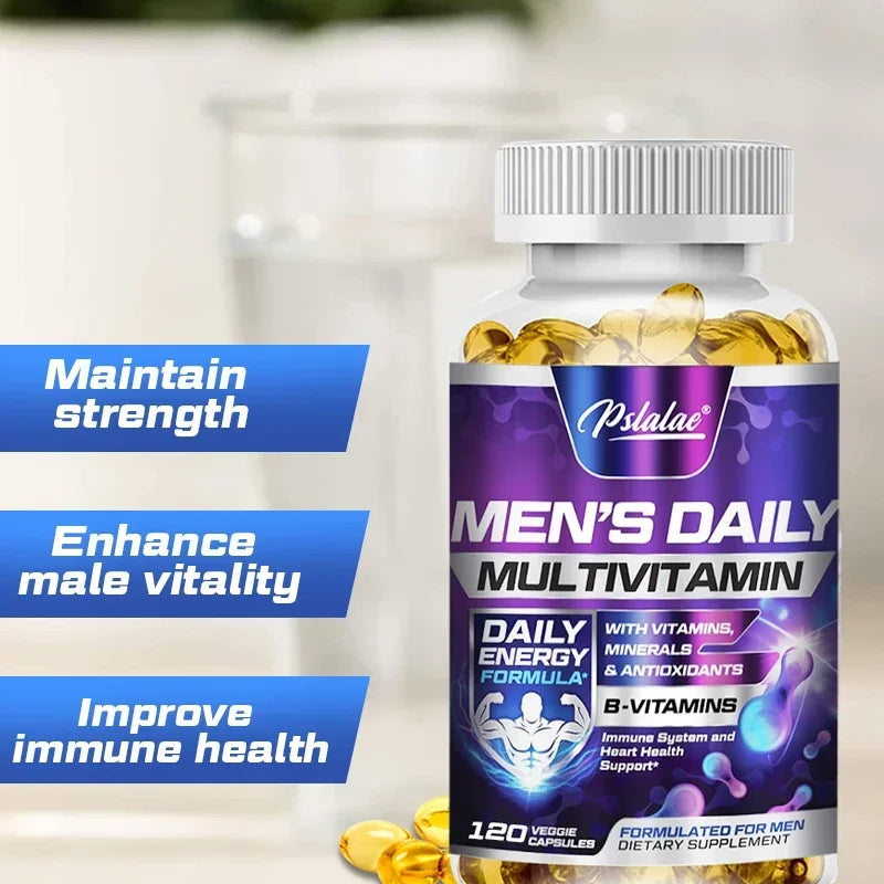 Men's Daily Multivitamin Energy Immunity Health Support Capsules