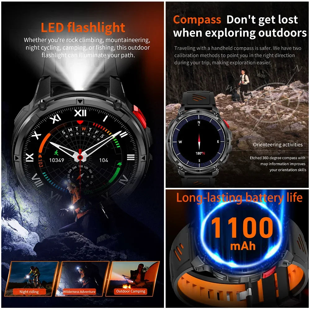 T-Rex3 Pro GPS Smartwatch Rugged Waterproof Sports Watch