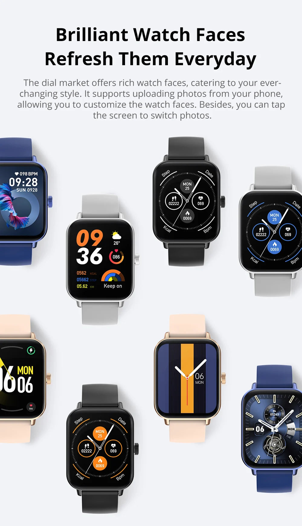 COLMI P81 Smart Watch with Voice Calling – 1.9" HD Display & Health Monitor