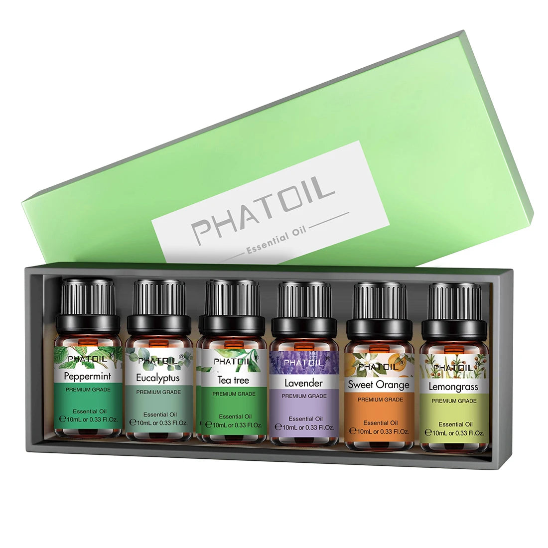 6pcs Essential Oils Set 10ml for Aromatherapy Diffuser
