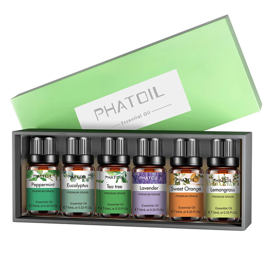 6pcs Essential Oils Set 10ml for Aromatherapy Diffuser