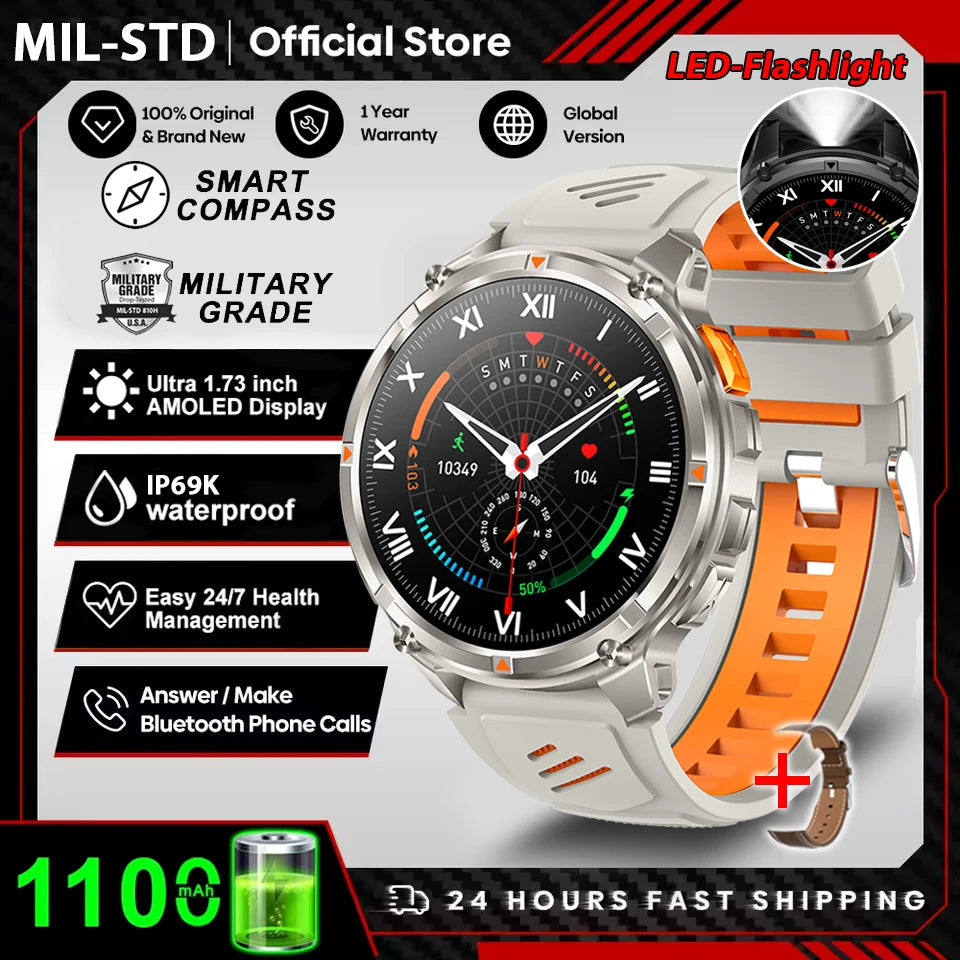 T-Rex3 Pro GPS Smartwatch Rugged Waterproof Sports Watch