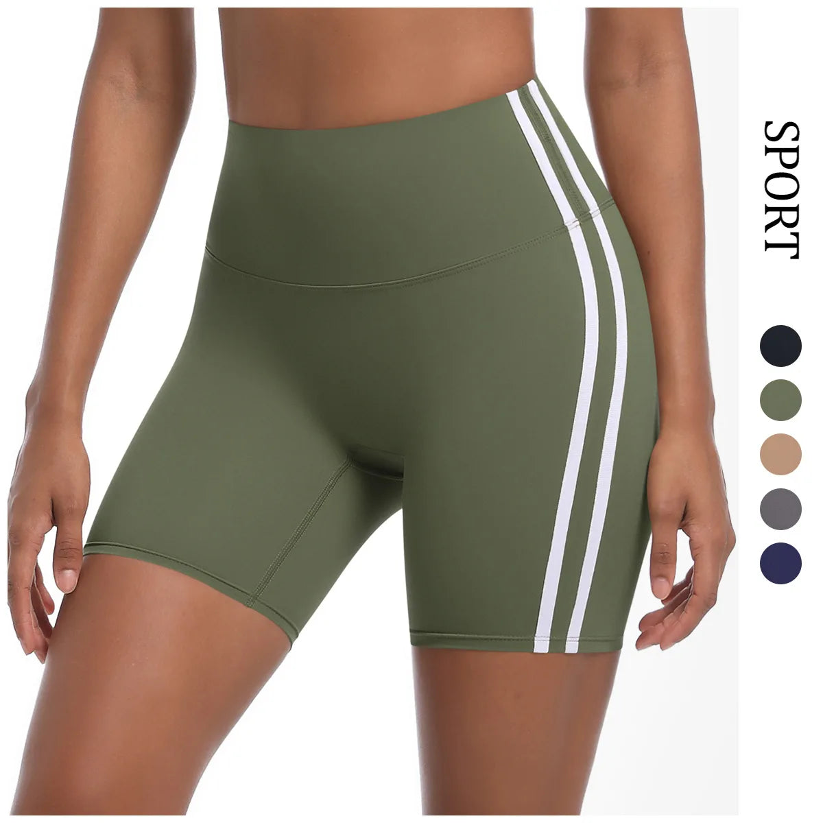 Women's High Waist Quick Dry Yoga Fitness Shorts