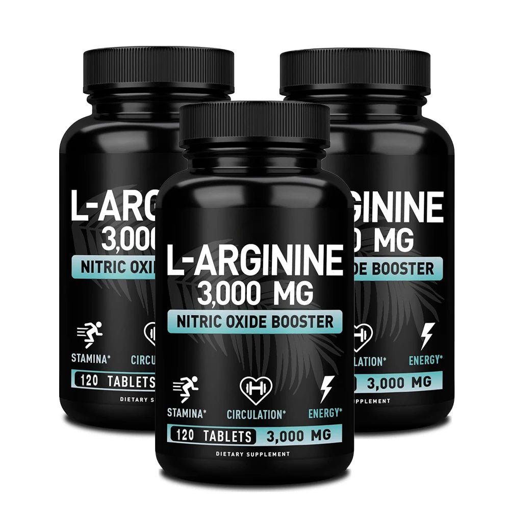 L-Arginine 3000mg Muscle Energy Endurance Heart Support