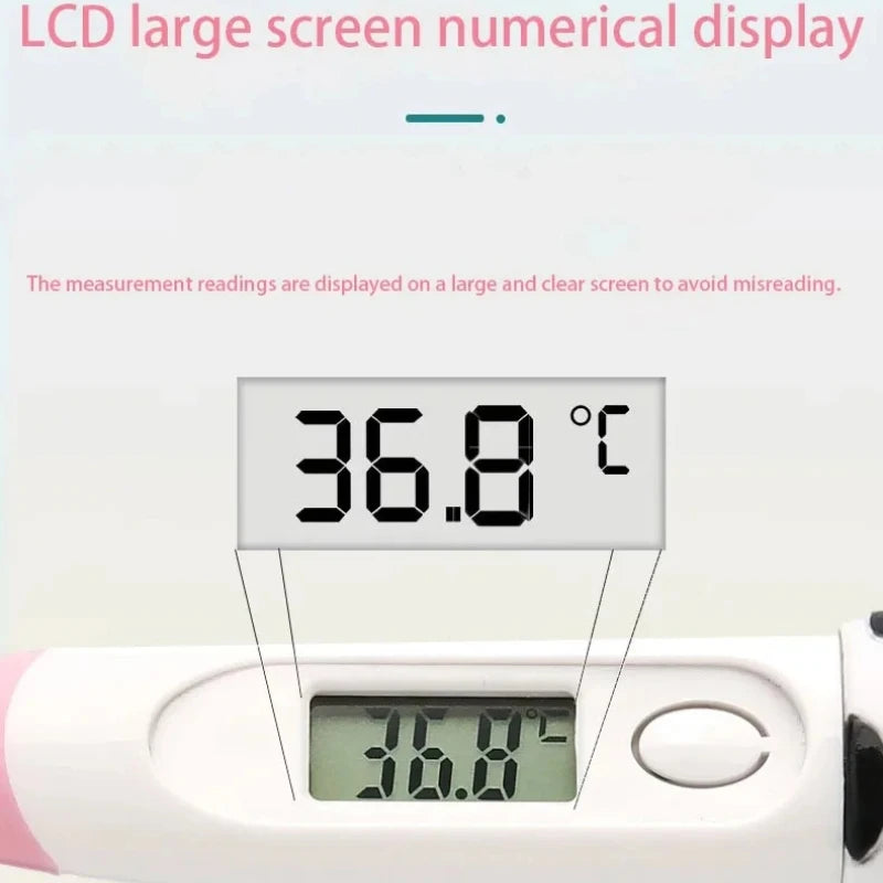 Children's Digital Thermometer Flexible Tip Waterproof Animal Design