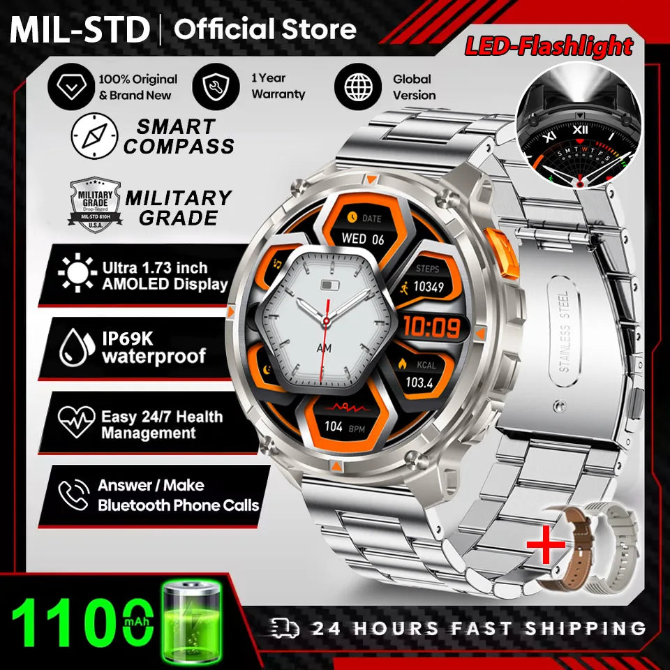 T-Rex3 Pro GPS Smartwatch Rugged Waterproof Sports Watch