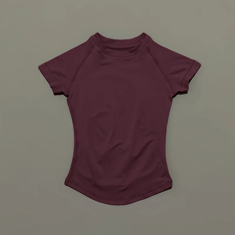 Women's Quick Dry Breathable Short Sleeve Sports T-Shirt