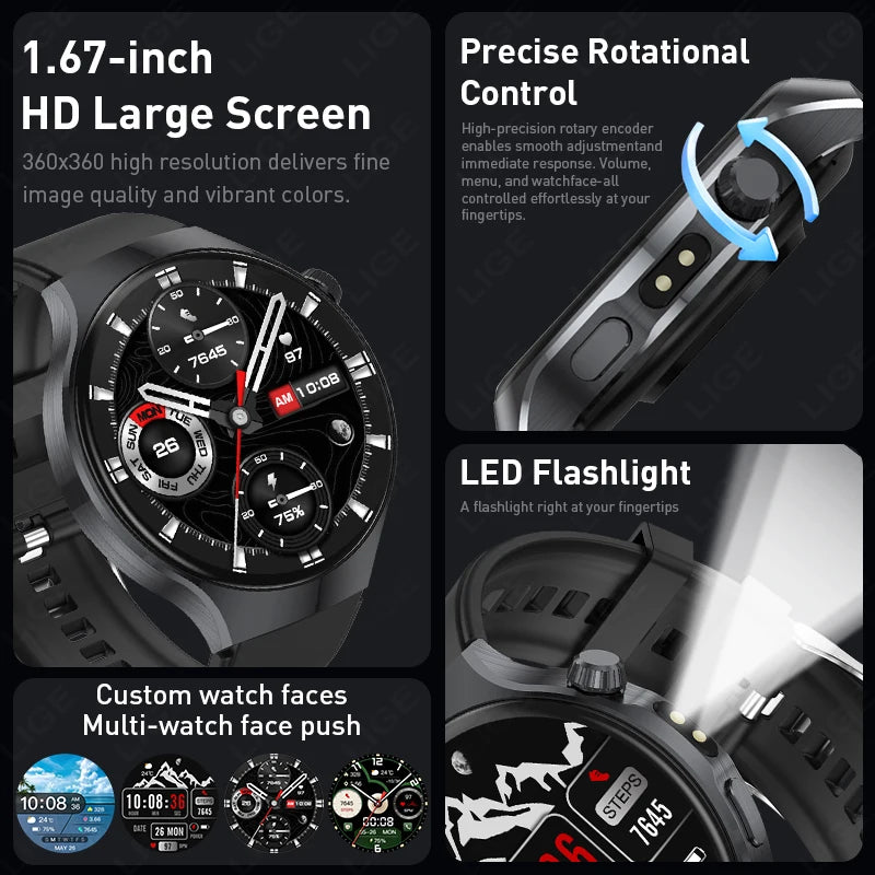 HD Smartwatch Bluetooth Calling Fitness Tracker Watch