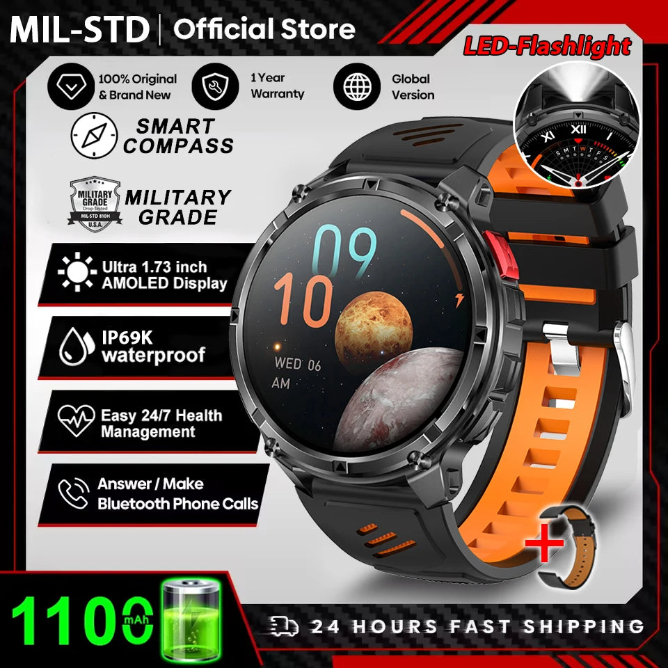T-Rex3 Pro GPS Smartwatch Rugged Waterproof Sports Watch