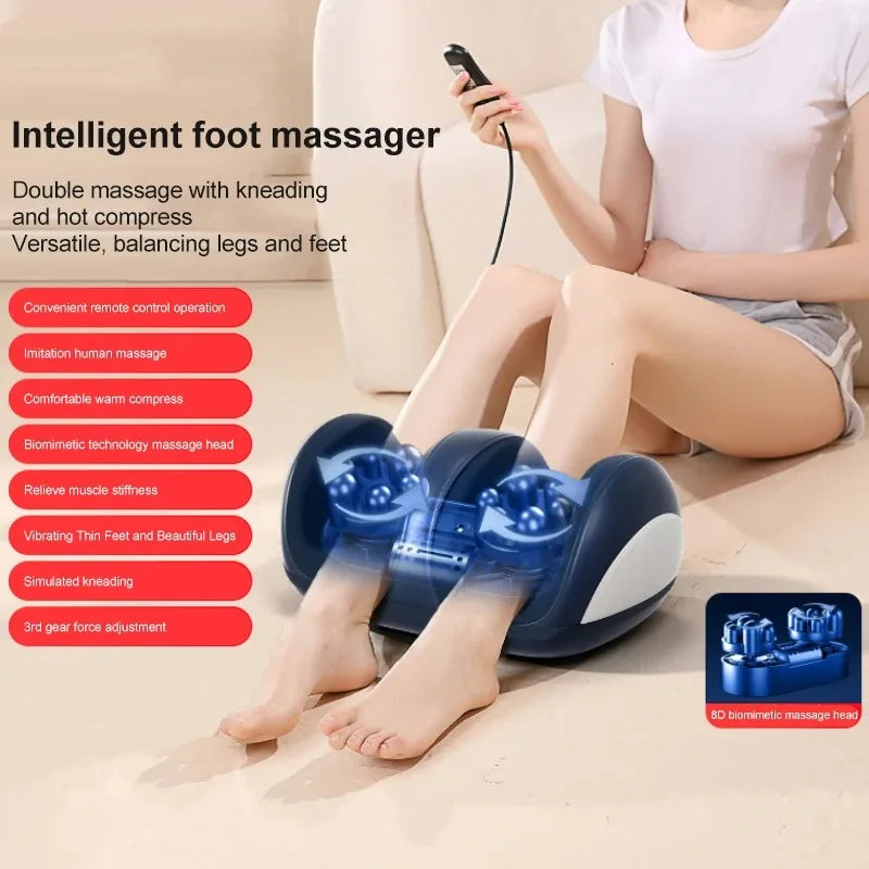 Extra Large Electric Foot Massager with Heat Shiatsu Therapy