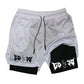 Men's 2-in-1 Compression Running Shorts with Phone Pocket