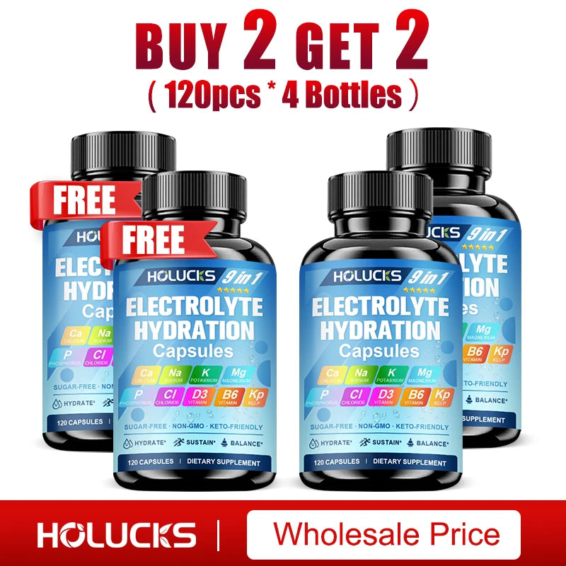 Electrolyte Hydration Capsules Workout Recovery Energy Support Formula